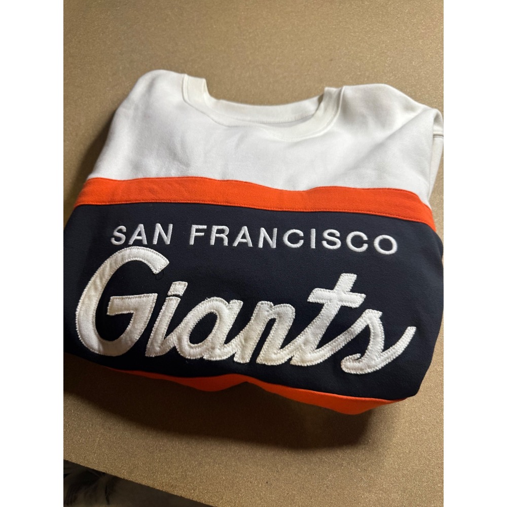 Mitchell & Ness San Francisco Giants Sweatshirt Mens Large Cooperstown Navy L